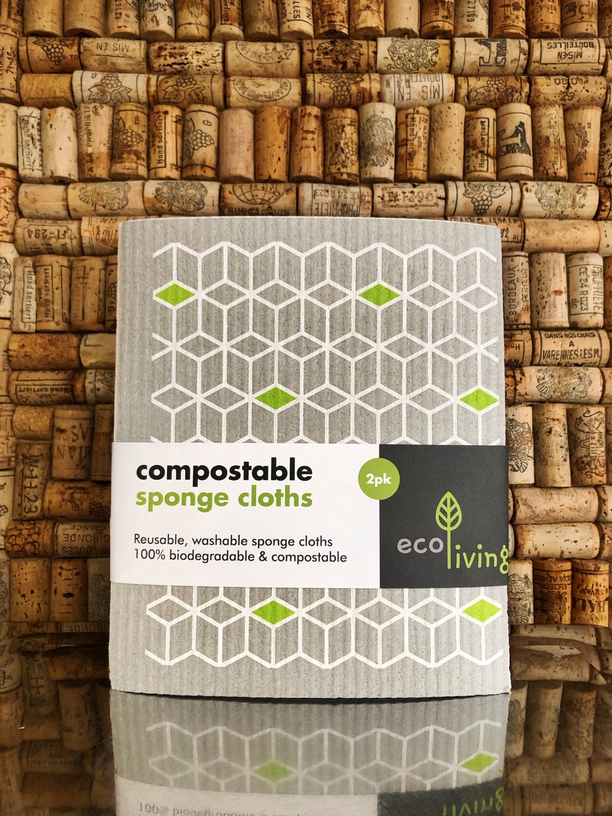 (2 Pack) Compostable Sponge Cloths